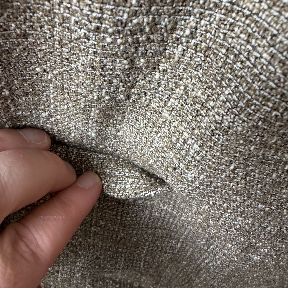 Eileen Fisher Tweedy Cotton Slub Long Sleeve Open Front Jacket 💯 Silk Lined S - Picture 4 of 6